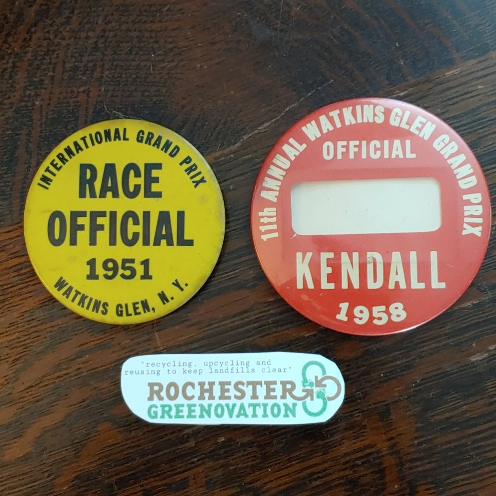 Vintage Watkins Glen Grand Prix Official Buttons